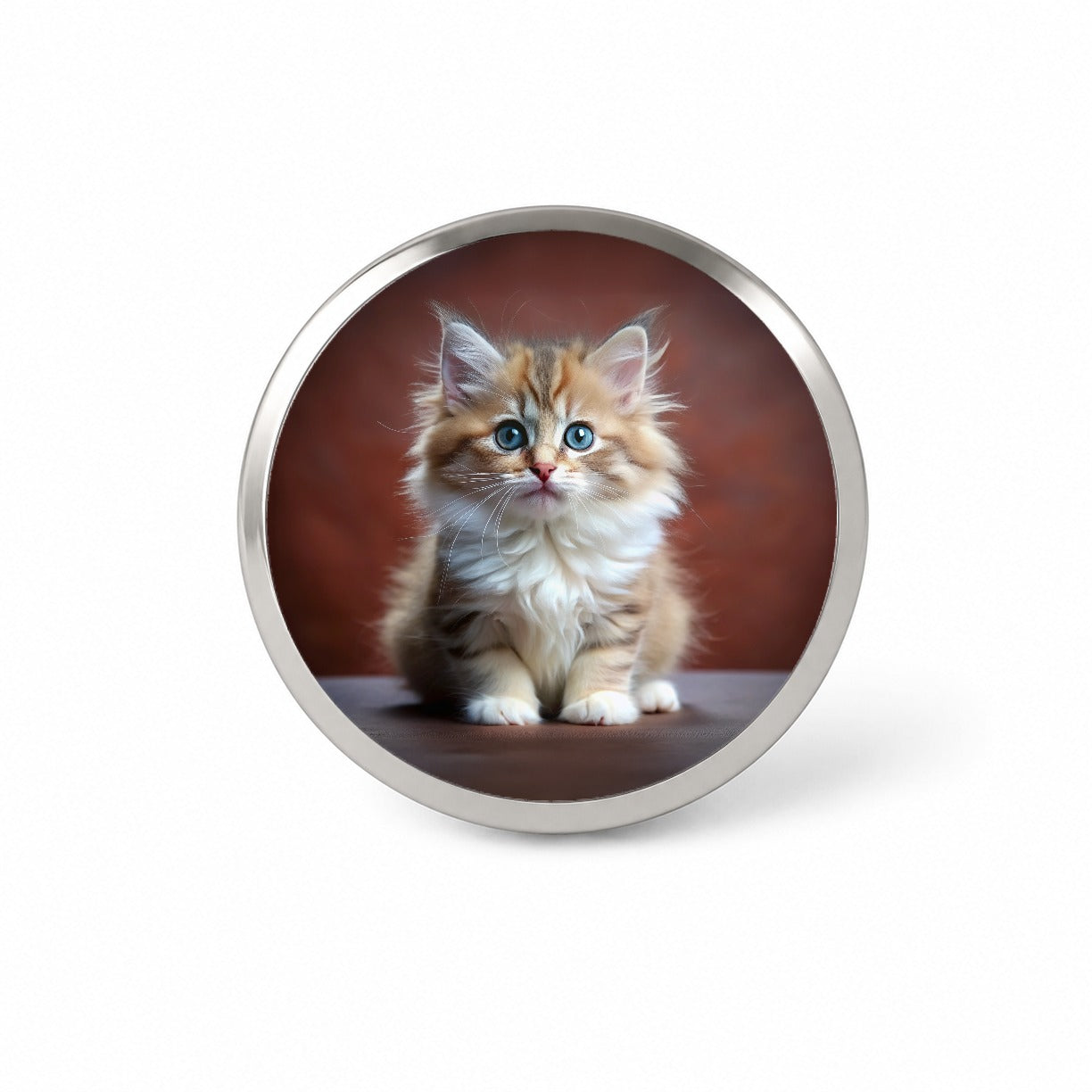 Ragamuffin Cat Kitten Photo Novelty Hat Backpack Lapel Pin
