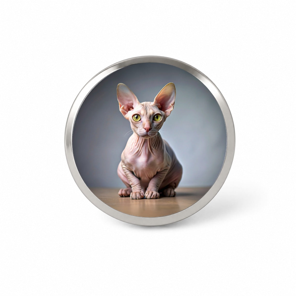 Sphynx Cat Photo Novelty Hat Backpack Lapel Pin