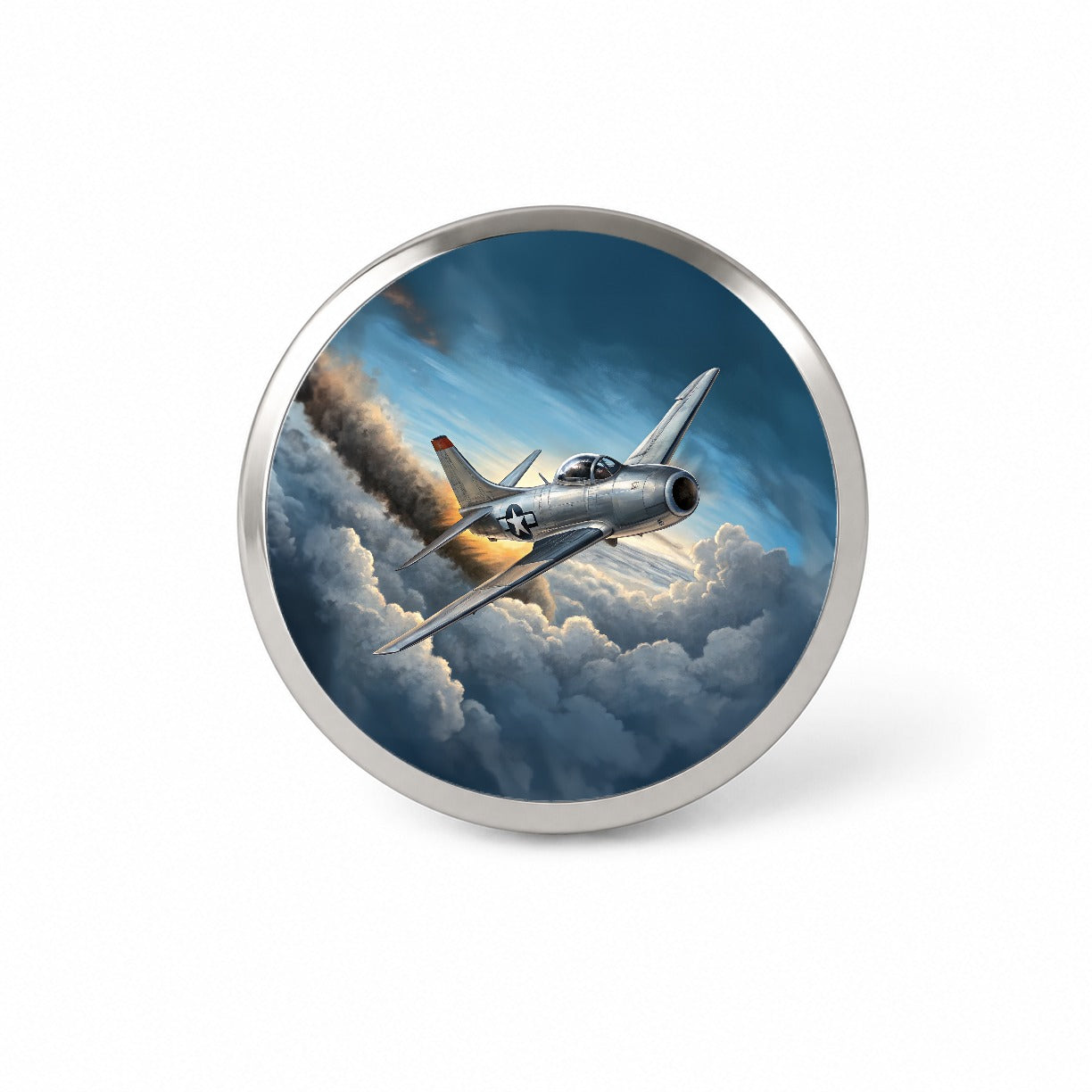 F-86 Sabre Jet Fighter Plane Novelty Hat Backpack Lapel Pin