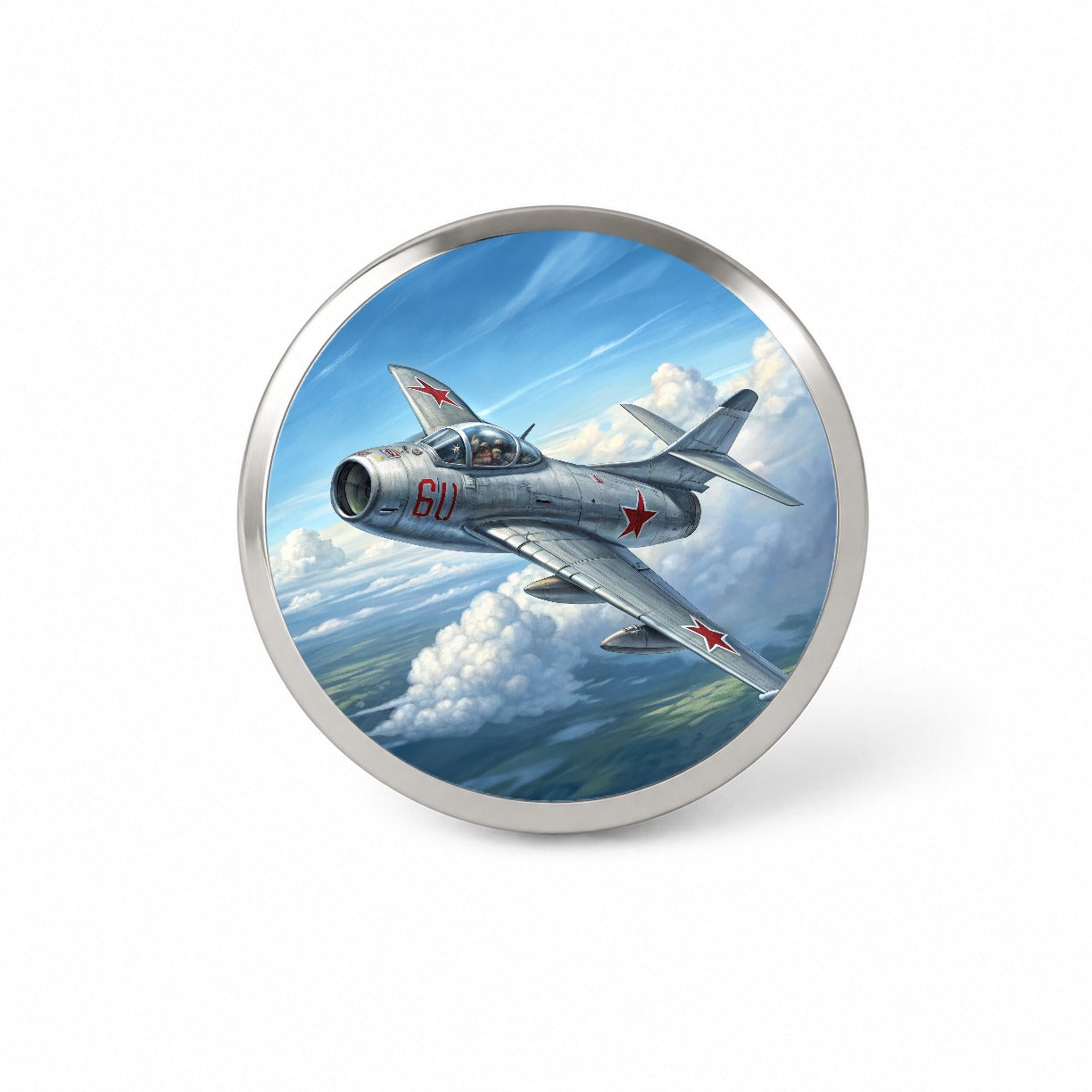 MiG-15 Russian Fighter Jet Plane Novelty Hat Backpack Lapel Pin