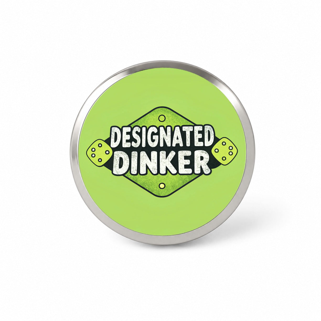 Designated Dinker Funny Pickleball Saying Novelty Hat Backpack Lapel Pin
