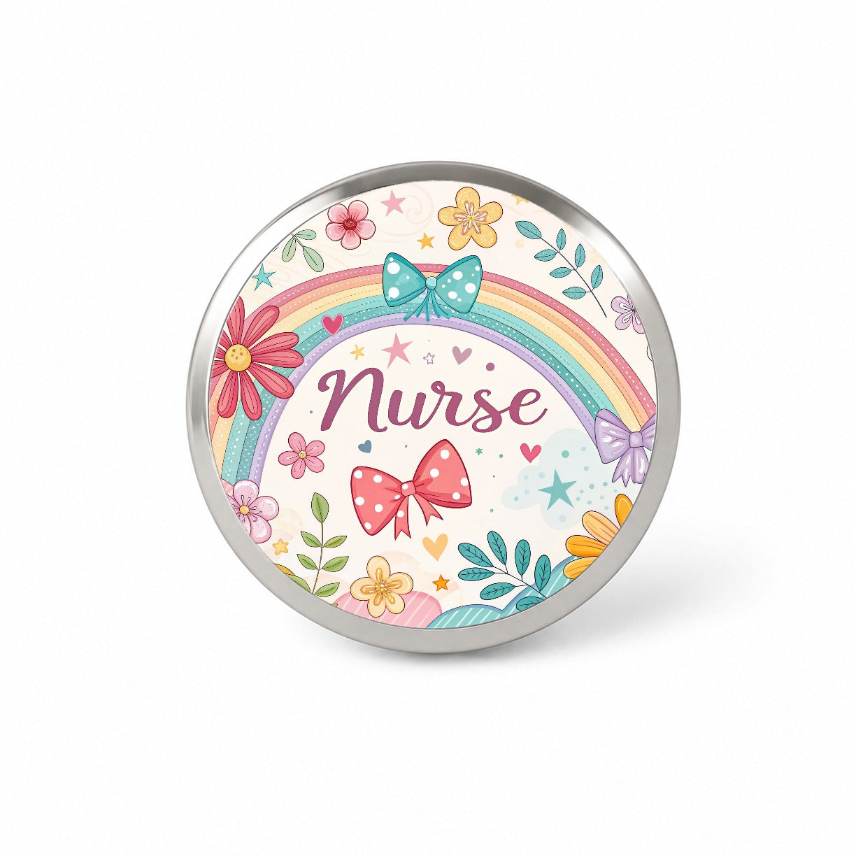 Nurse Appreciation Coquette Bows Flowers Novelty Hat Backpack Lapel Pin