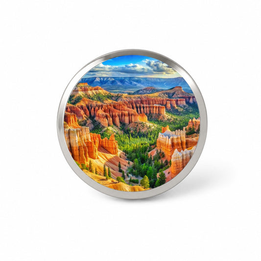Bryce Canyon National Park Utah Watercolor Style Novelty Hat Backpack Lapel Pin