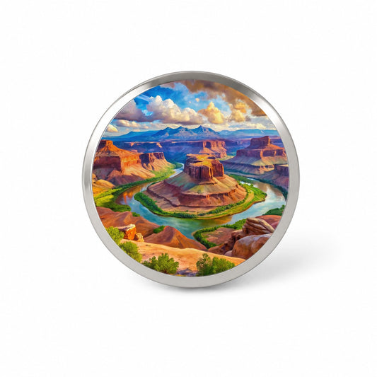 Canyonlands National Park Utah Watercolor Style Novelty Hat Backpack Lapel Pin