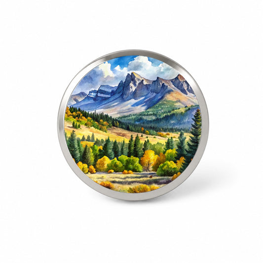 Great Basin National Park Nevada Watercolor Style Novelty Hat Backpack Lapel Pin