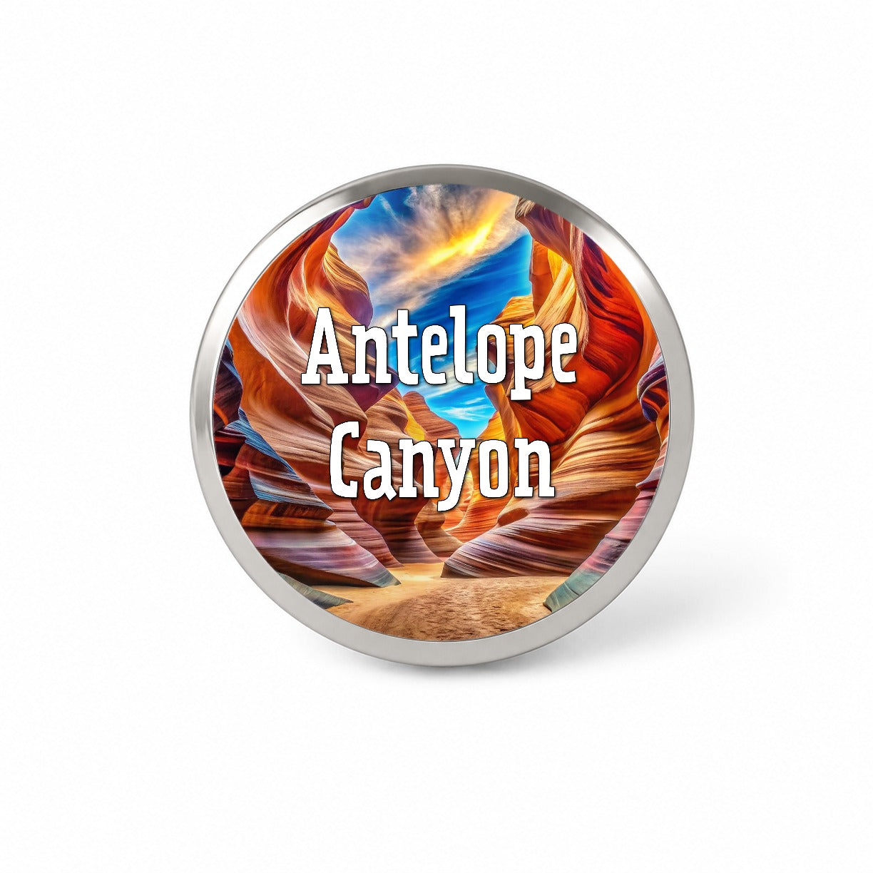 Antelope Canyon Arizona Novelty Hat Backpack Lapel Pin
