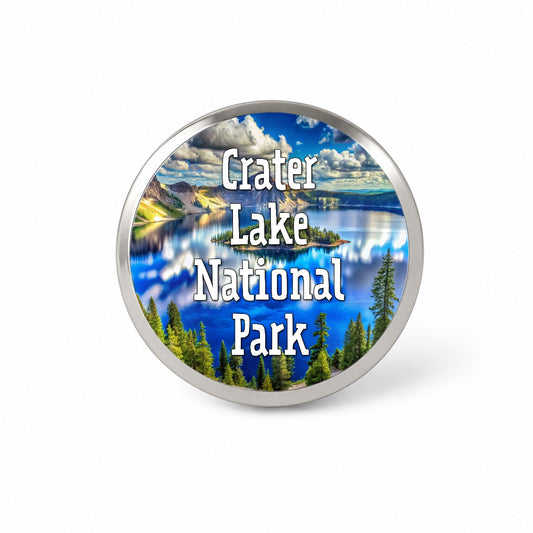 Crater Lake National Park Oregon Novelty Hat Backpack Lapel Pin