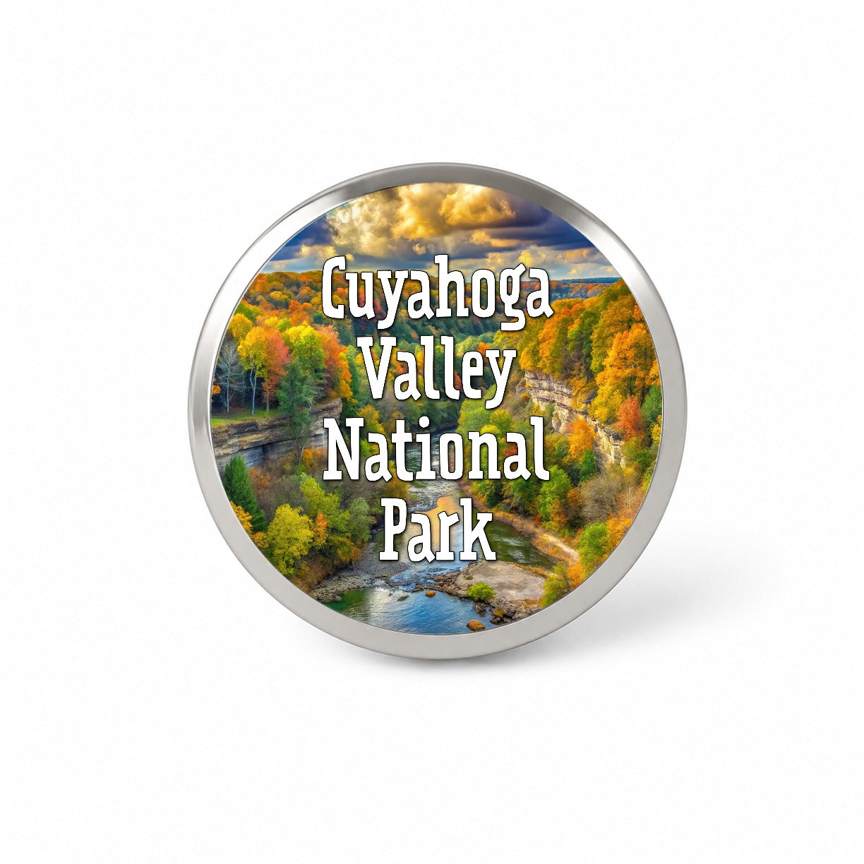 Cuyahoga Valley National Park Ohio Novelty Hat Backpack Lapel Pin