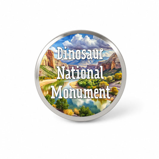 Dinosaur National Monument Colorado, Utah Novelty Hat Backpack Lapel Pin