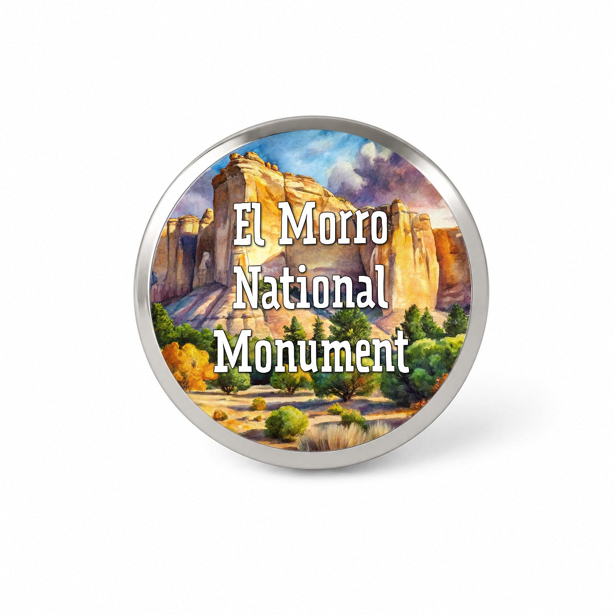 El Morro National Monument New Mexico Novelty Hat Backpack Lapel Pin