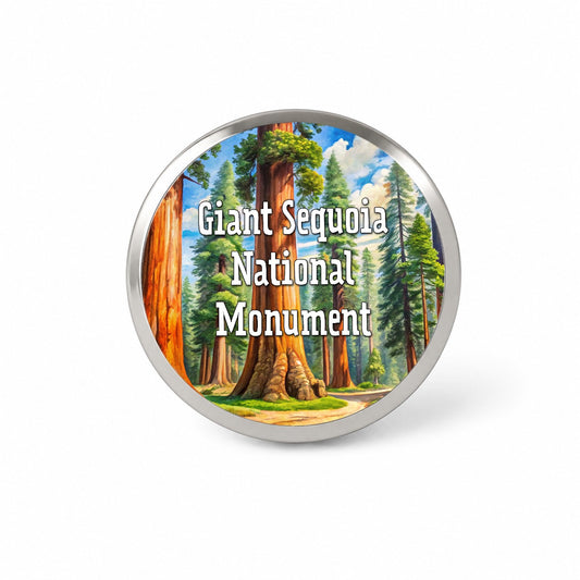Giant Sequoia National Monument California Novelty Hat Backpack Lapel Pin