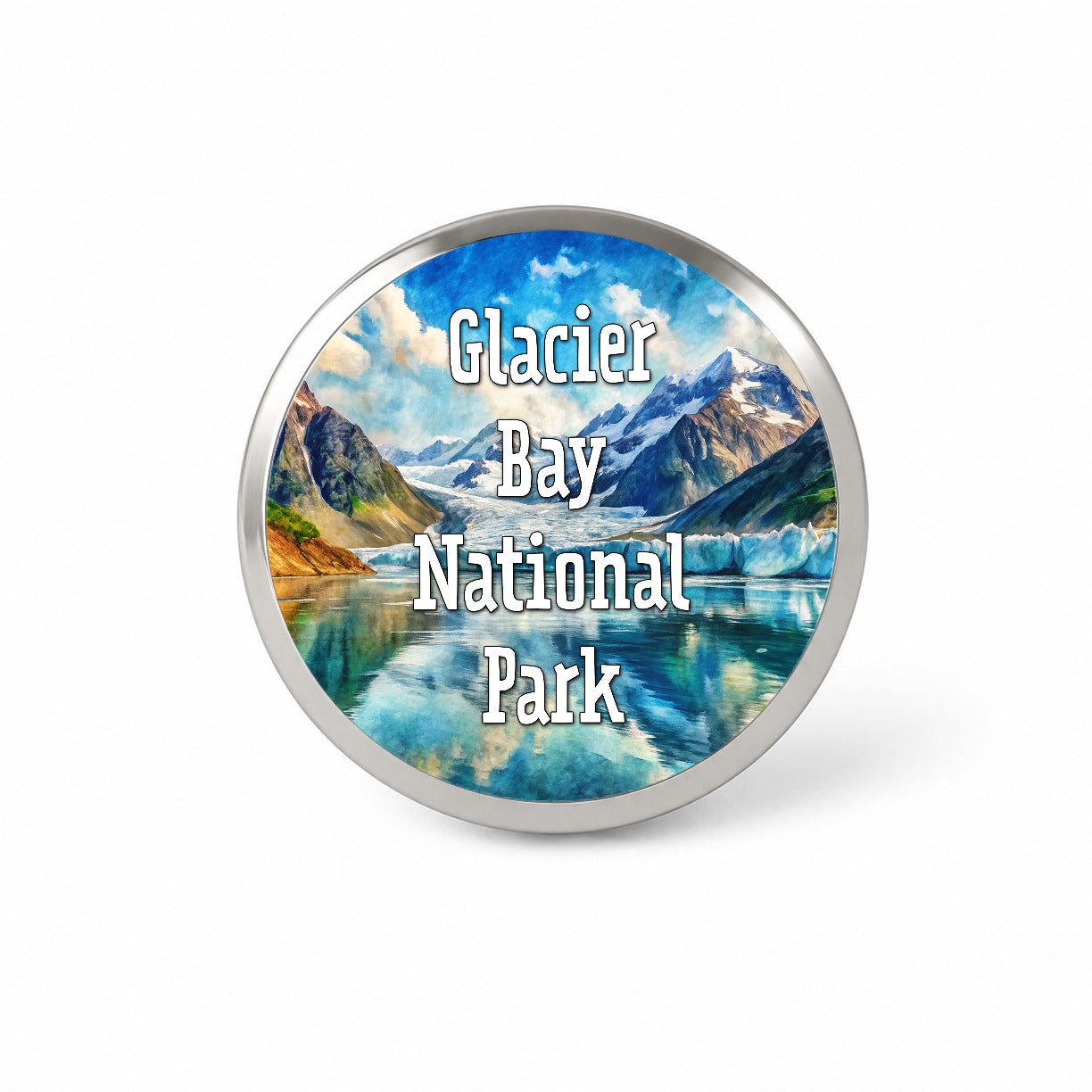 Glacier Bay National Park Alaska Novelty Hat Backpack Lapel Pin