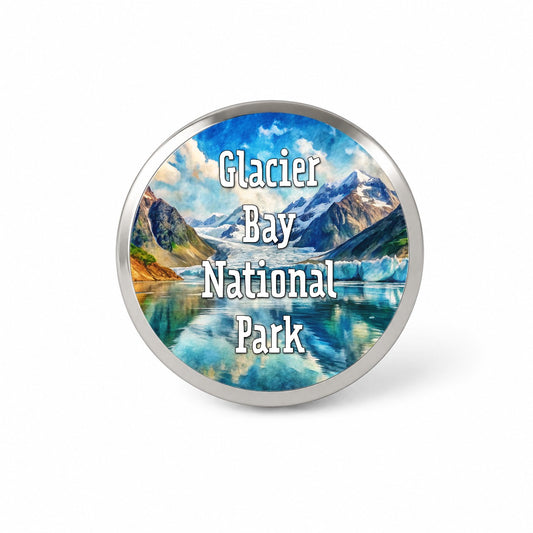 Glacier Bay National Park Alaska Novelty Hat Backpack Lapel Pin