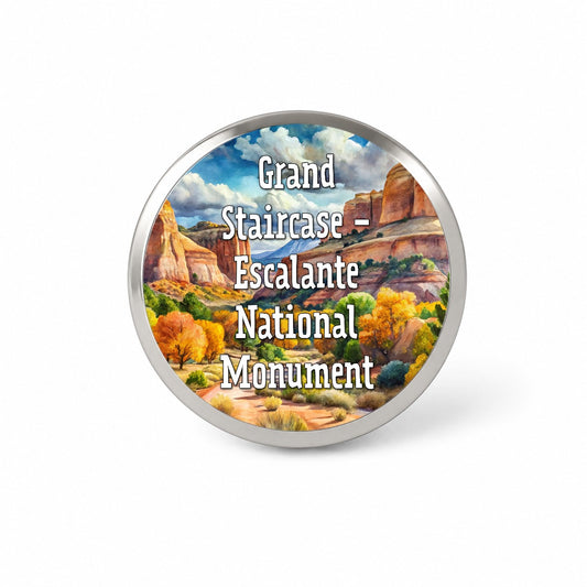 Grand Staircase - Escalante National Monument Utah Novelty Hat Backpack Lapel Pin
