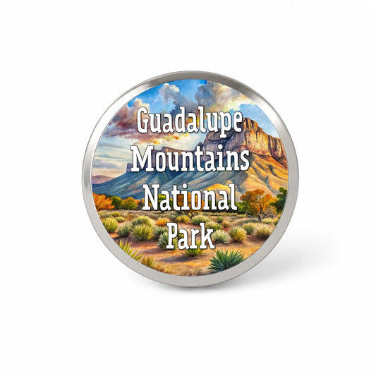 Guadalupe Mountains National Park Texas Novelty Hat Backpack Lapel Pin