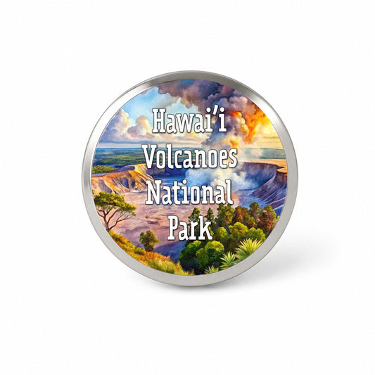 Hawai'i Volcanoes National Park Novelty Hat Backpack Lapel Pin