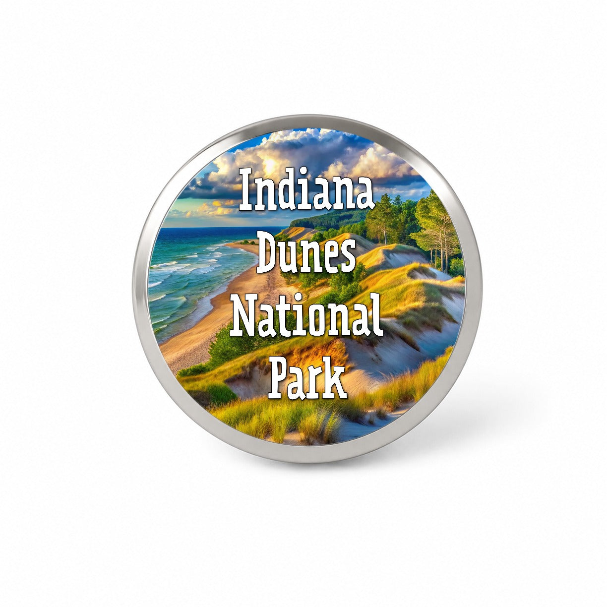 Indiana Dunes National Park Indiana Novelty Hat Backpack Lapel Pin