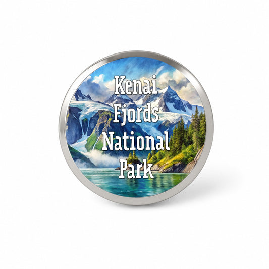 Kenai Fjords National Park Alaska Novelty Hat Backpack Lapel Pin