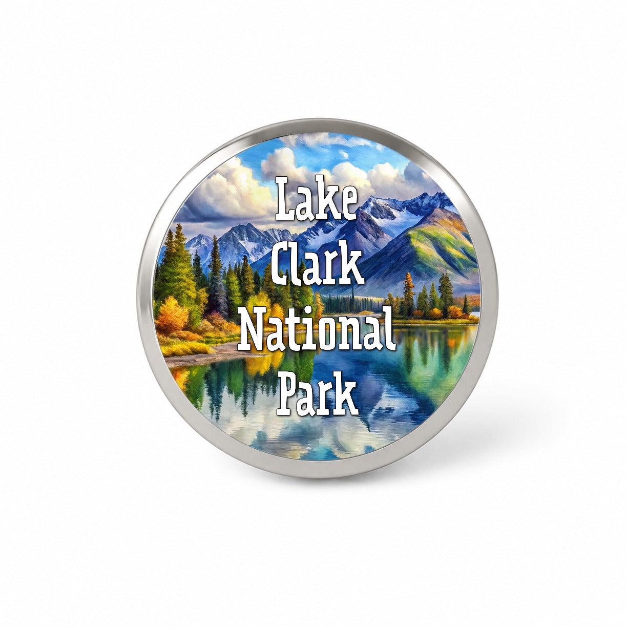 Lake Clark National Park Alaska Novelty Hat Backpack Lapel Pin