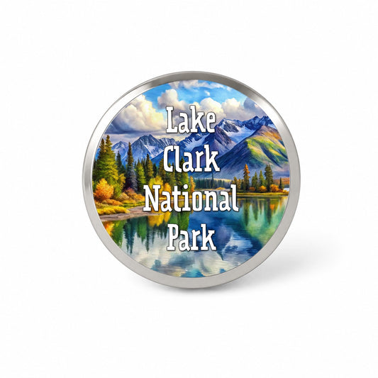 Lake Clark National Park Alaska Novelty Hat Backpack Lapel Pin