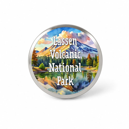 Lassen Volcanic National Park California Novelty Hat Backpack Lapel Pin