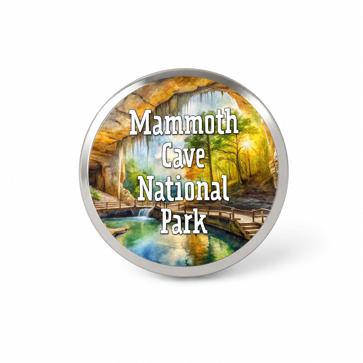Mammoth Cave National Park Kentucky Novelty Hat Backpack Lapel Pin