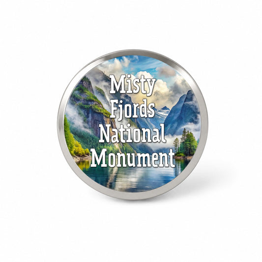 Misty Fjords National Monument Alaska Novelty Hat Backpack Lapel Pin