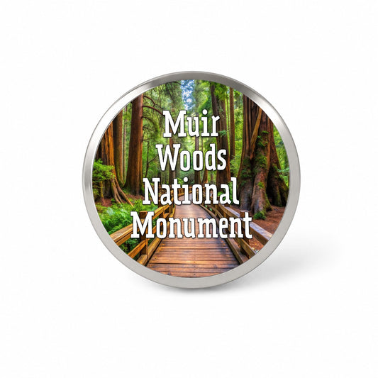 Muir Woods National Monument California Novelty Hat Backpack Lapel Pin