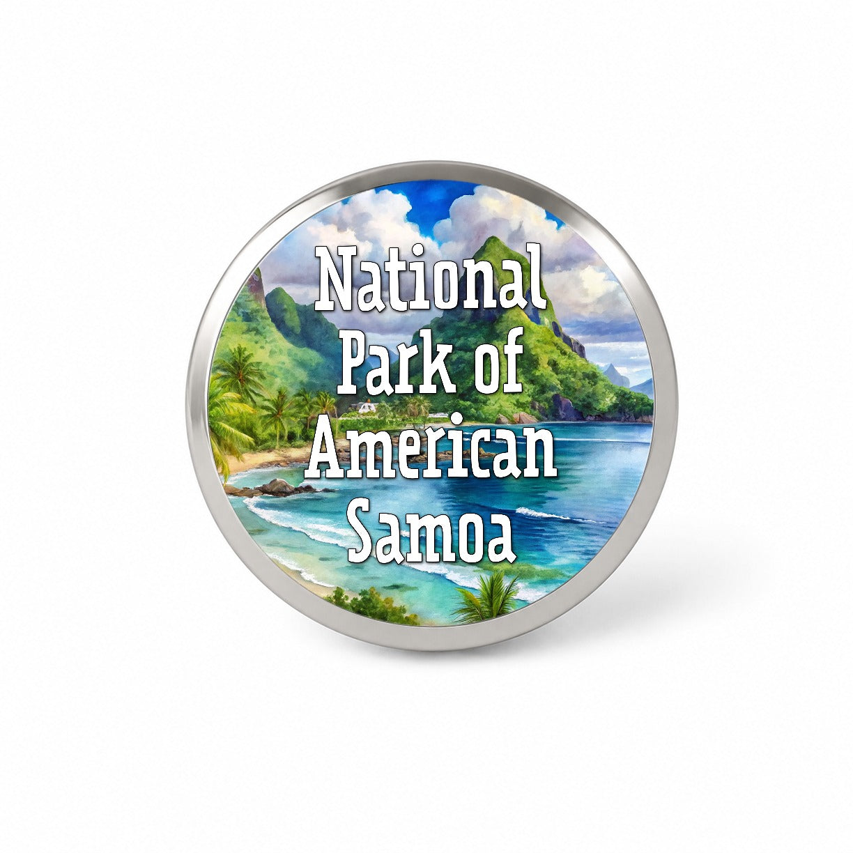 National Park of American Samoa Novelty Hat Backpack Lapel Pin