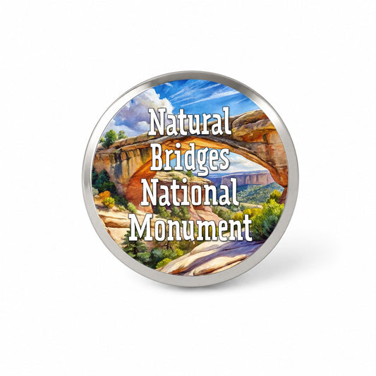 Natural Bridges National Monument Utah Novelty Hat Backpack Lapel Pin