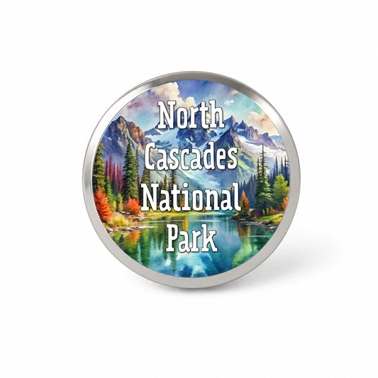 North Cascades National Park Washington Novelty Hat Backpack Lapel Pin