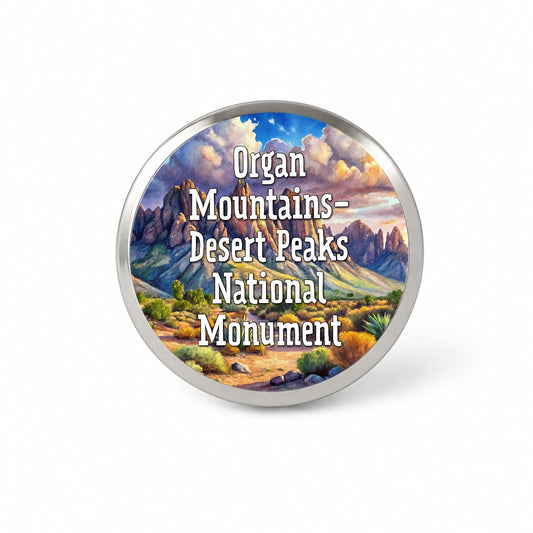 Organ Mountains-Desert Peaks National Monument New Mexico Novelty Hat Backpack Lapel Pin