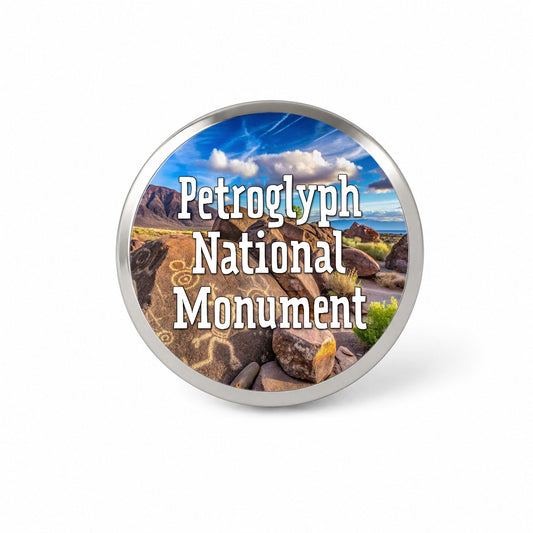 Petroglyph National Monument New Mexico Novelty Hat Backpack Lapel Pin