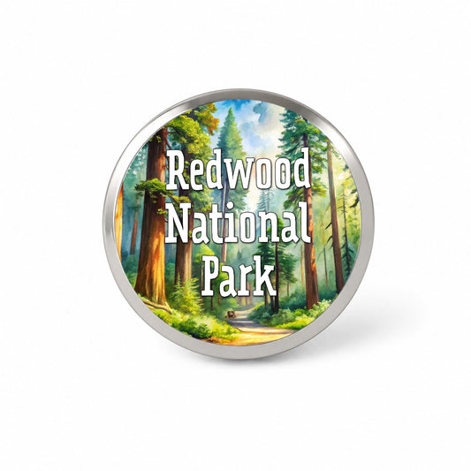 Redwood National Park California Novelty Hat Backpack Lapel Pin
