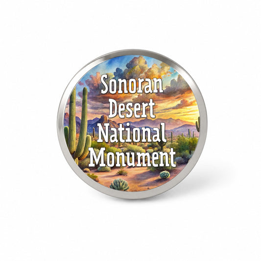 Sonoran Desert National Monument Arizona Novelty Hat Backpack Lapel Pin