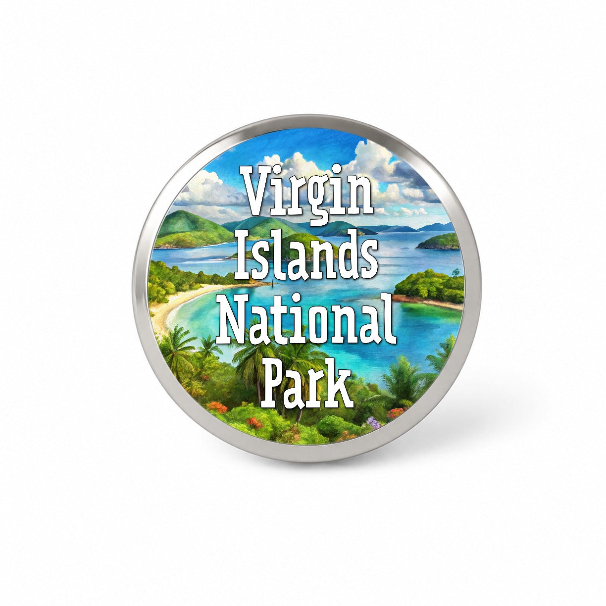 Virgin Islands National Park Novelty Hat Backpack Lapel Pin