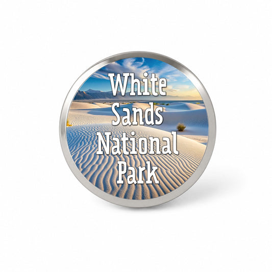 White Sands National Park New Mexico Novelty Hat Backpack Lapel Pin