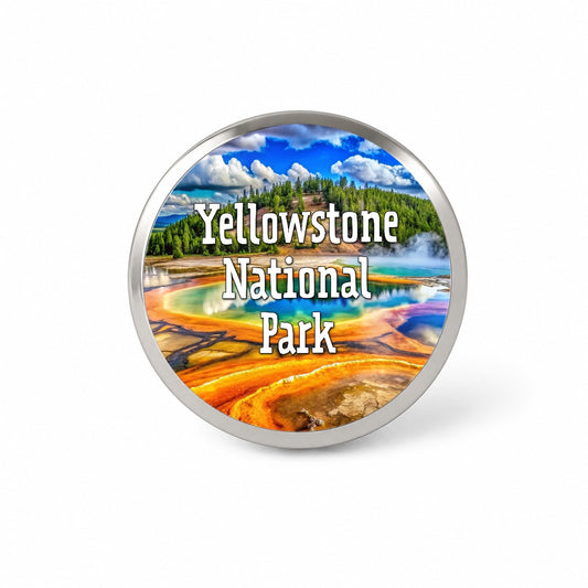 Yellowstone National Park Wyoming Novelty Hat Backpack Lapel Pin