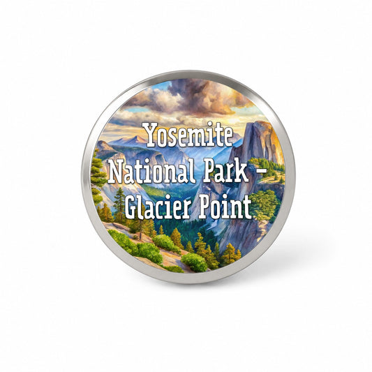 Yosemite National Park Glacier Point Novelty Hat Backpack Lapel Pin