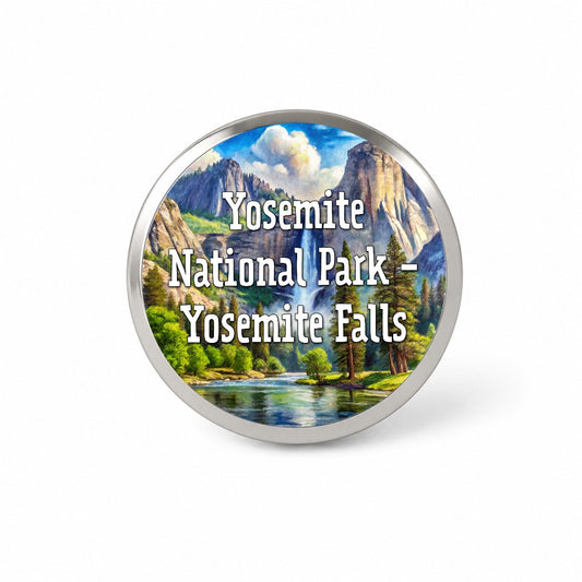 Yosemite National Park Yosemite Falls Novelty Hat Backpack Lapel Pin