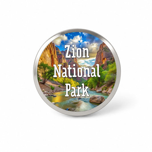 Zion National Park Utah Novelty Hat Backpack Lapel Pin