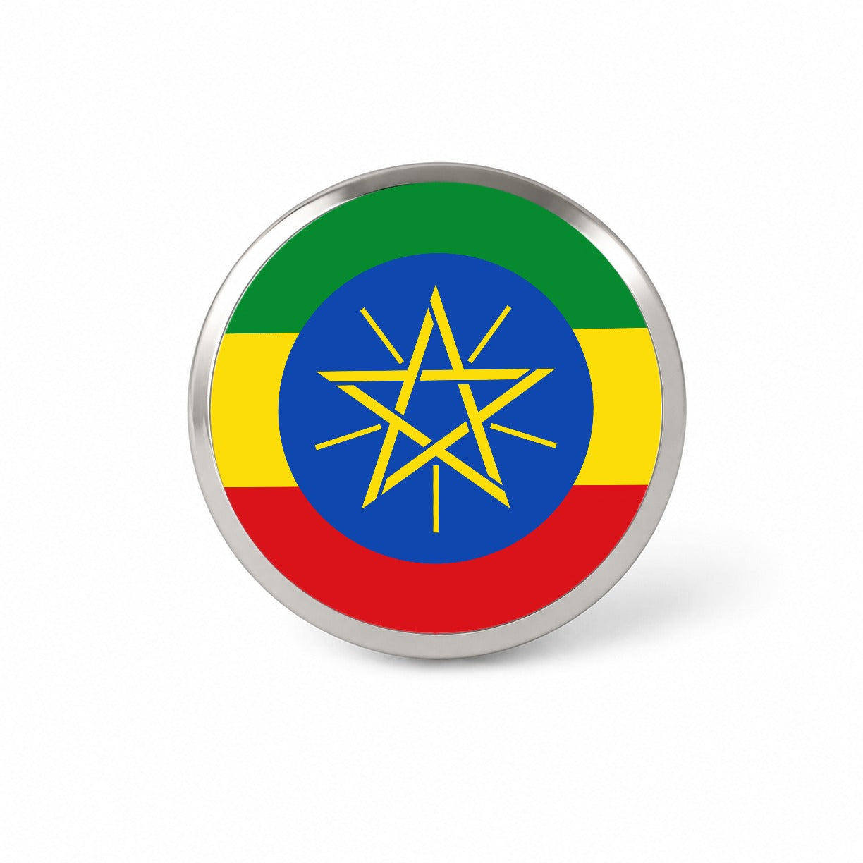 Ethiopia Country Flag Novelty Hat Backpack Lapel Pin