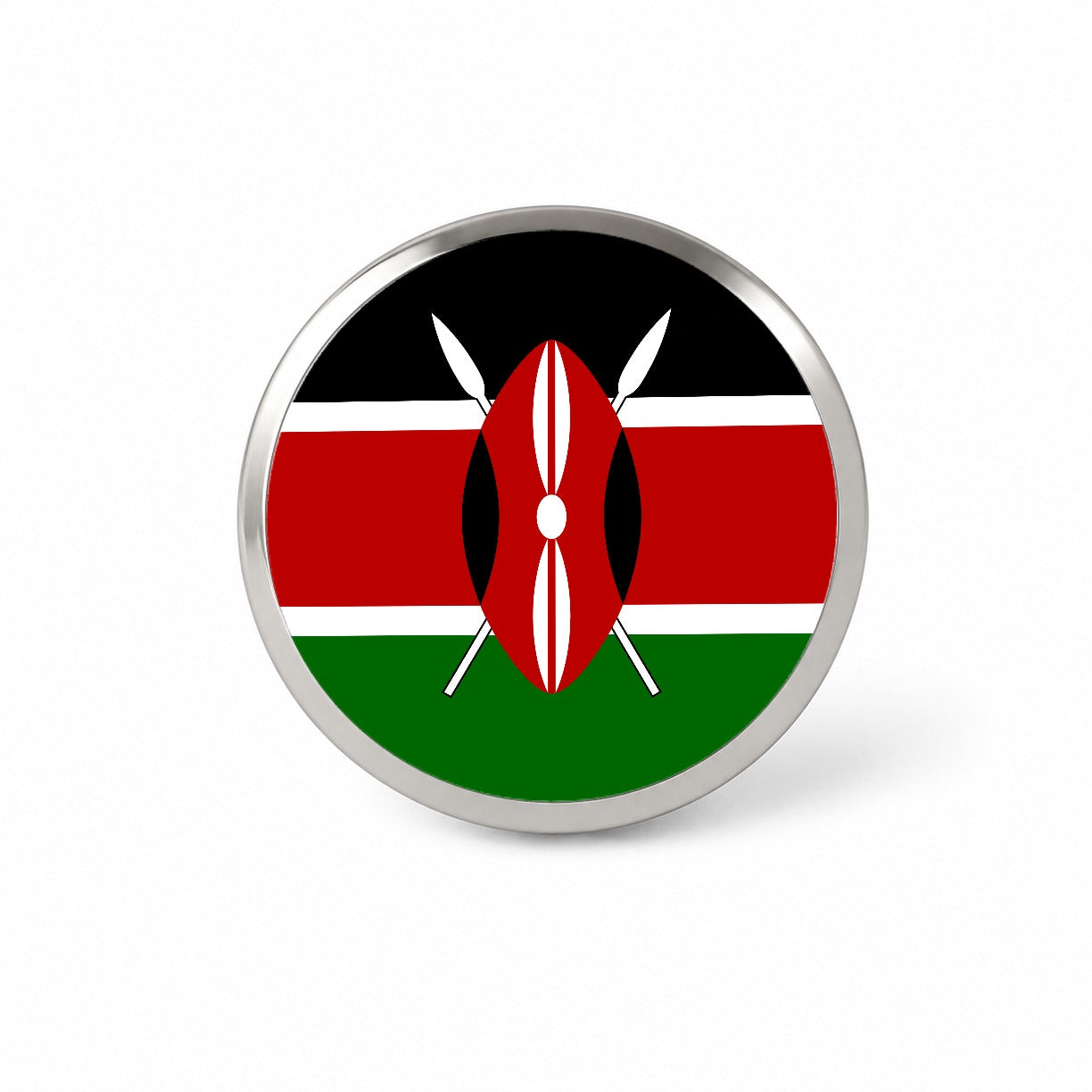 Kenya Country Flag Novelty Hat Backpack Lapel Pin