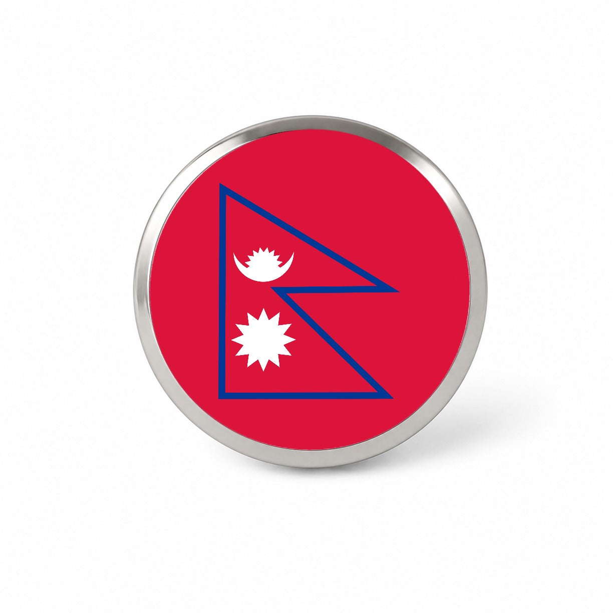 Nepal Country Flag Novelty Hat Backpack Lapel Pin