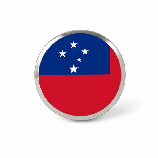 Samoa Country Flag Novelty Hat Backpack Lapel Pin