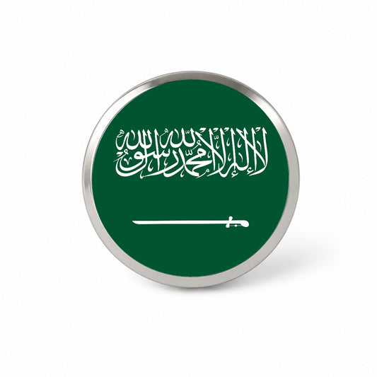Saudi Arabia Country Flag Novelty Hat Backpack Lapel Pin