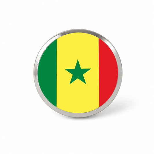 Senegal Country Flag Novelty Hat Backpack Lapel Pin
