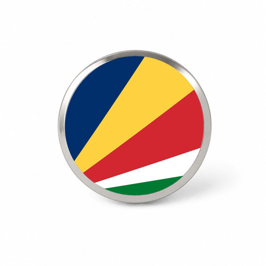 Seychelles Country Flag Novelty Hat Backpack Lapel Pin