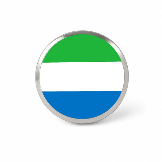 Sierra Leone Country Flag Novelty Hat Backpack Lapel Pin
