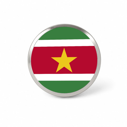 Suriname Country Flag Novelty Hat Backpack Lapel Pin